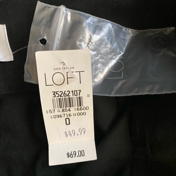 Loft ann taylor black stretch dress pants size 0 - Picture 4 of 6